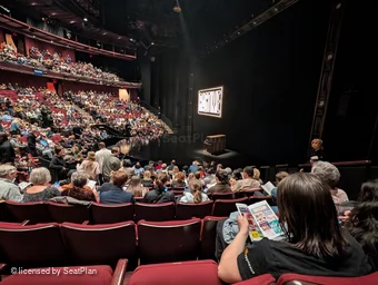 Vivian Beaumont Theater Orchestra M512 view from seat photo