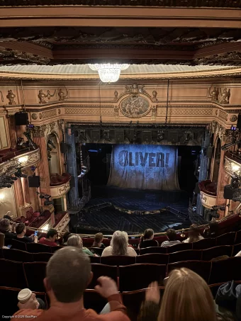 Gielgud Theatre Grand Circle F11 view from seat photo