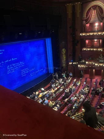 Prince Edward Theatre Dress Circle Slip Seats 22 view from seat photo