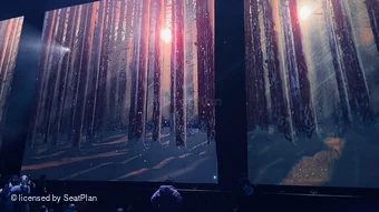 ABBA Arena Dance Floor A13 view from seat photo