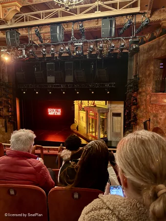 August Wilson Theatre Mezzanine E6 view from seat photo