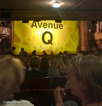 Shaftesbury Theatre Stalls W30 view from seat photo