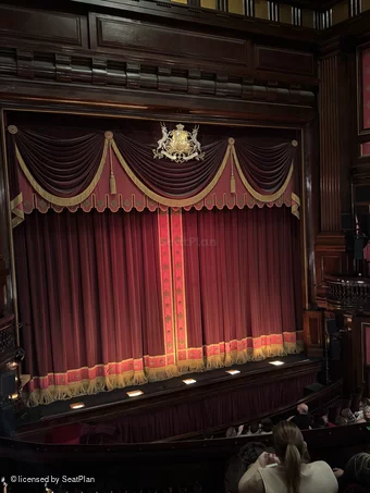 St Martin's Theatre Dress Circle D5 view from seat photo