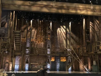 Victoria Palace Theatre Stalls M28 view from seat photo