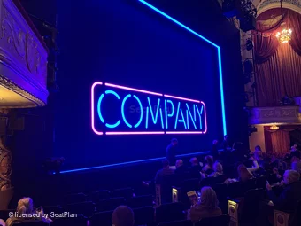 Bernard B. Jacobs Theatre Orchestra H13 view from seat photo