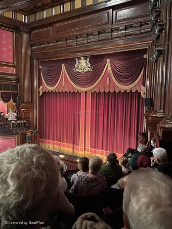 St Martin's Theatre Dress Circle E21 view from seat photo