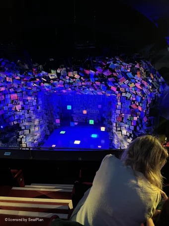 Cambridge Theatre Upper Circle D12 view from seat photo