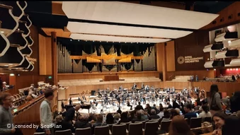 Royal Festival Hall Rear Stalls DD48 view from seat photo