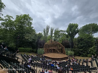 Regent's Park Open Air Theatre Upper Centre Q54 view from seat photo