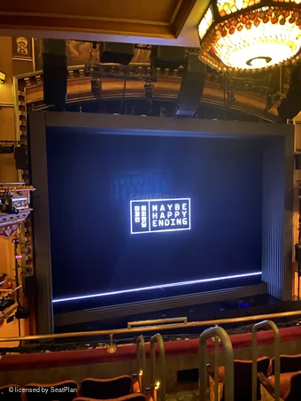 Belasco Theatre Mezzanine E3 view from seat photo