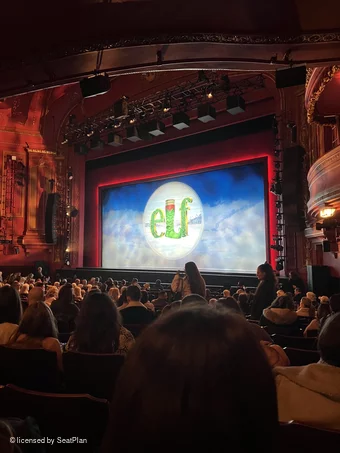 Dominion Theatre Stalls R4 view from seat photo
