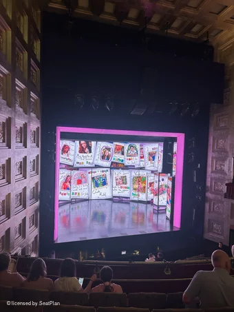 Savoy Theatre Dress Circle E21 view from seat photo