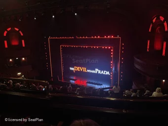 Dominion Theatre Circle K4 view from seat photo