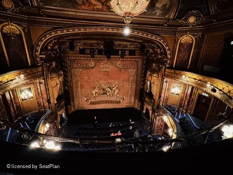 Theatre Royal Haymarket Upper Circle B18 view from seat photo