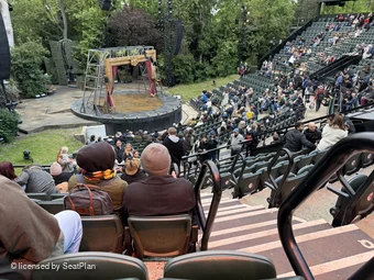 Regent's Park Open Air Theatre Upper Right R86 view from seat photo