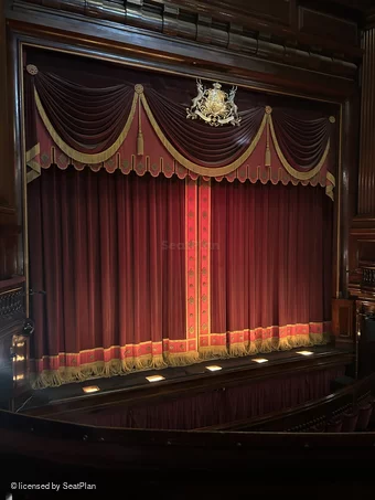 St Martin's Theatre Dress Circle B6 view from seat photo