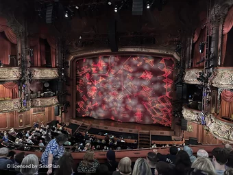 Lyceum Theatre Royal Circle F11 view from seat photo