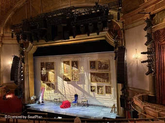 St James Theatre Mezzanine F14 view from seat photo