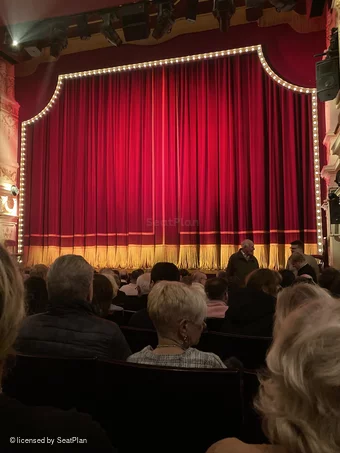 Garrick Theatre Stalls J6 view from seat photo