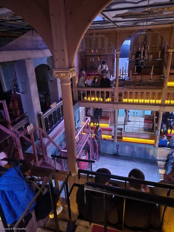 Sam Wanamaker Playhouse Playhouse Upper Gallery DD2 view from seat photo