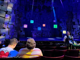 Cambridge Theatre Stalls F18 view from seat photo