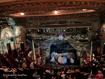 His Majesty's Theatre Balcony B16 view from seat photo