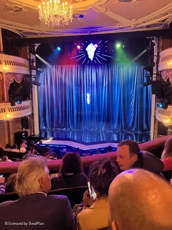 Criterion Theatre Dress Circle D11 view from seat photo