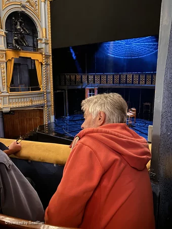 Harold Pinter Theatre Dress Circle B1 view from seat photo