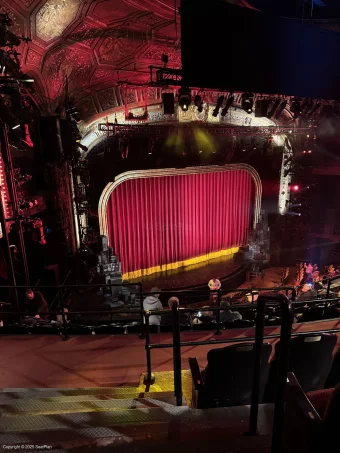 Studio 54 Theatre Mezzanine HH1 view from seat photo