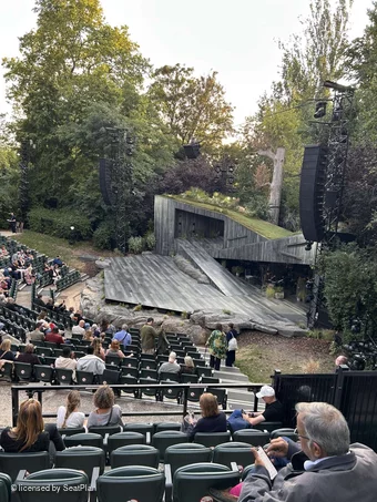 Regent's Park Open Air Theatre Upper Left Q5 view from seat photo