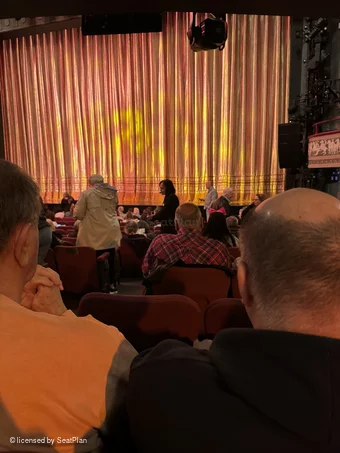 Broadhurst Theatre Orchestra N4 view from seat photo