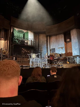 Lyric Theatre Stalls E15 view from seat photo