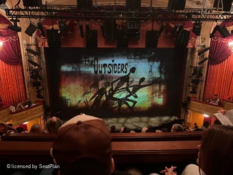 Bernard B. Jacobs Theatre Mezzanine F111 view from seat photo