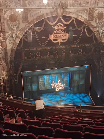 London Coliseum Balcony K42 view from seat photo
