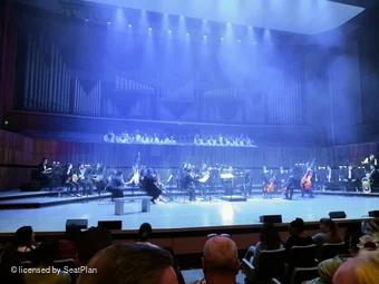 Royal Festival Hall Front Stalls F29 view from seat photo