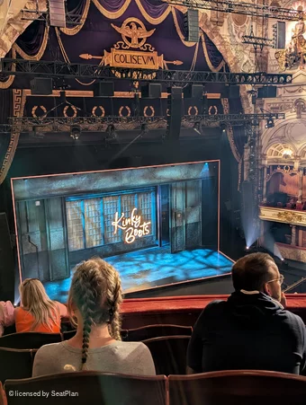 London Coliseum Upper Circle E51 view from seat photo