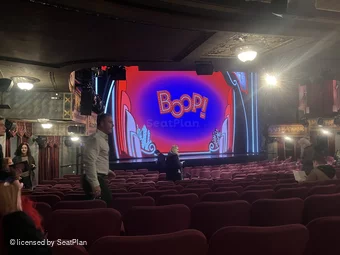 Broadhurst Theatre Orchestra P25 view from seat photo