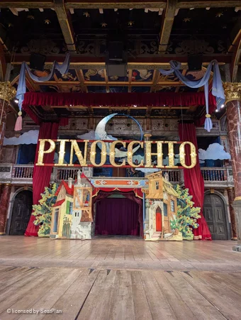 Shakespeare's Globe Theatre Yard Standing K40 view from seat photo