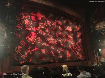Lyceum Theatre Stalls K36 view from seat photo