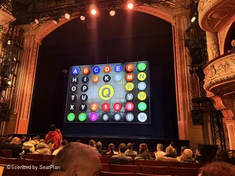 Shaftesbury Theatre Stalls L11 view from seat photo