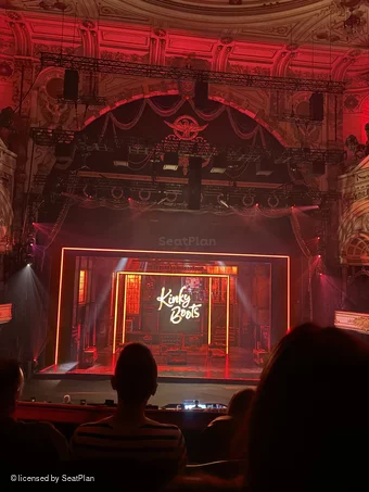 London Coliseum Dress Circle B36 view from seat photo