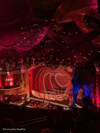 Al Hirschfeld Theatre Mezzanine L26 view from seat photo