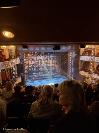 Shaftesbury Theatre Royal Circle K30 view from seat photo
