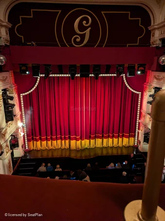 Garrick Theatre Grand Circle A11 view from seat photo