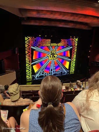 Marquis Theatre Mezzanine G19 view from seat photo
