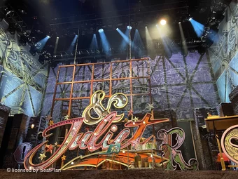 Stephen Sondheim Theatre Orchestra A104 view from seat photo