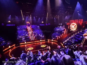 Troubadour Canary Wharf Theatre District 6 M73 view from seat photo