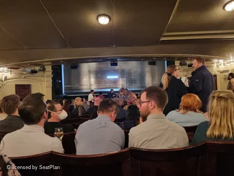 Ambassadors Theatre Stalls P10 view from seat photo