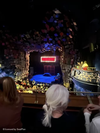 Cambridge Theatre Dress Circle B5 view from seat photo