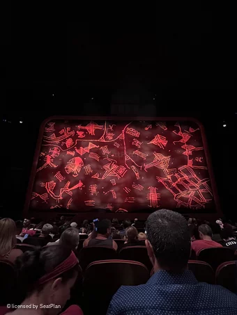 Minskoff Theatre Orchestra K113 view from seat photo